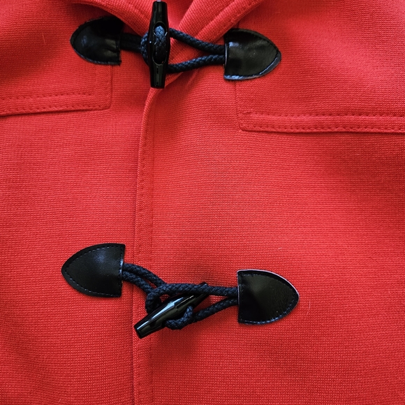 Red Toggle Coat - Picture 6 of 8